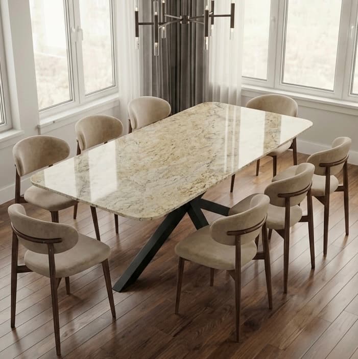 Bespoke Hestoria dining table, collection composition 4