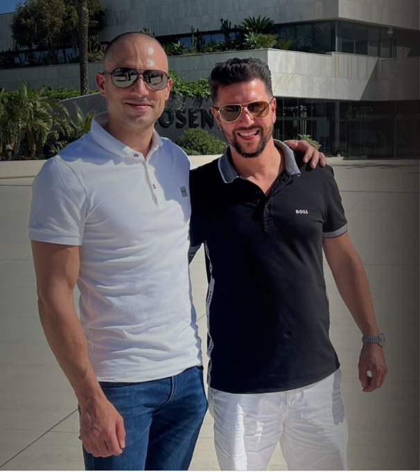 Michael Nicholas and Theo Constanti